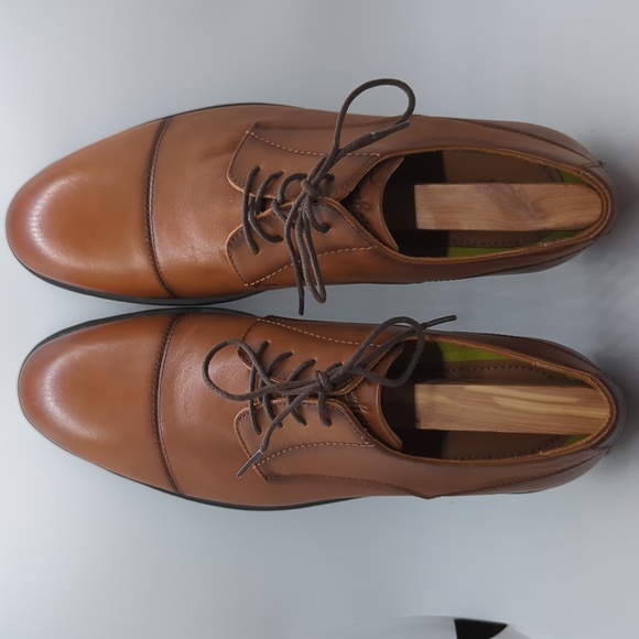 Florsheim Westside Plain Toe Oxford Cognac Brown 13329 Mens US Size 9.5 - Picture 5 of 8